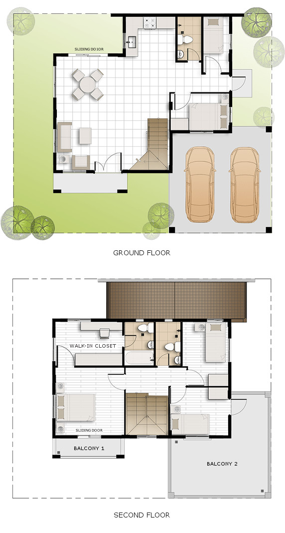 Greta Floor Plan House and Lot in Mendez